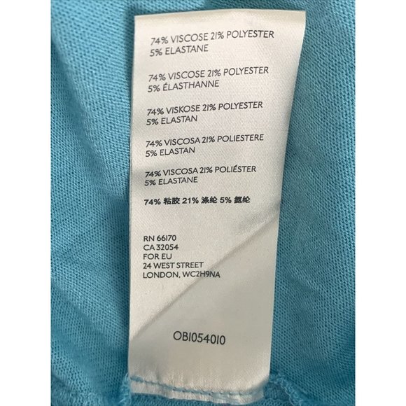 Free People Womens Top Blue Babydoll Tee L/S NWT - Picture 9 of 9